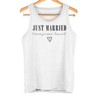 Just Married、ハネムーンバウンドtシャツ、ウェディングギフト タンクトップ - Kawaiitshirt