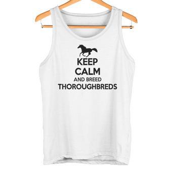 Keep Calm And Breed ファーマーブリーダー 馬サラブレッド タンクトップ - Kawaiitshirt