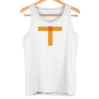 Kenko ひとことシリーズ「バミリ Bamiri Is Here 」［Orange］［背面デザイン］ タンクトップ - Kawaiitshirt