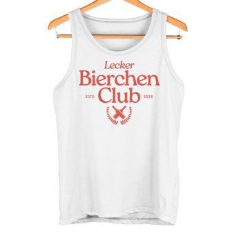 Lecker Bierchen Club Retro Team Malle Daydrinking Backprint Tank Top - Seseable