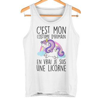 Licorne Costume D'humain Enrai Jeuis Une Licorne Adultes Débardeur e - Cadeauxyz