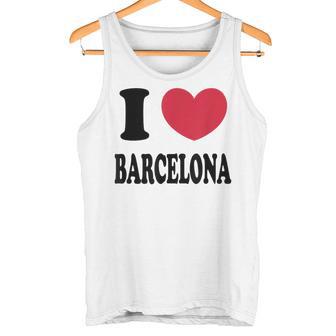 I Love Barcelona バルセロナが大好き タンクトップ - Kawaiitshirt