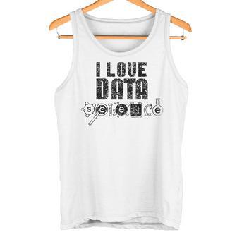 I Love Datacience Analytics アナリストサイエンティスト タンクトップ - Kawaiitshirt