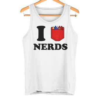 I Love Nerds Protection De Poche Amusante Pour Jeux De Mots Geekarcastique Débardeur e - Cadeauxyz