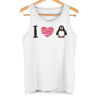 I Love Penguins Per Gli Amanti Dei Pinguini Canotta - Novitaregali