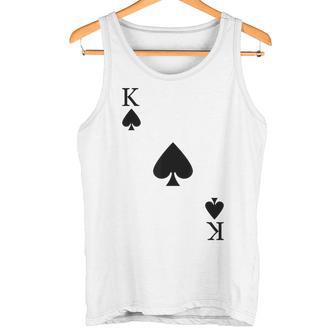 Naipes Picas Rey Carnaval Disfraz Póker Jugador De Cartas Camiseta sin mangas - Regaloses
