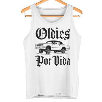 Oldies Porida ヴィンテージ ローライダー 車 メキシカン チカーノ チョロ 長袖tシャツ タンクトップ - Kawaiitshirt