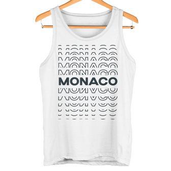 País Minimalista Gráfico Moderno Mónaco Camiseta sin mangas - Regaloses