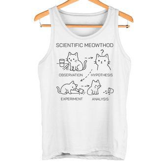 Scientific Meowthod 面白い 科学 猫 先生 生 クール タンクトップ - Kawaiitshirt