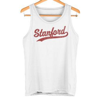 Stanford California Ca ビンテージスポーツグラフィック タンクトップ - Kawaiitshirt