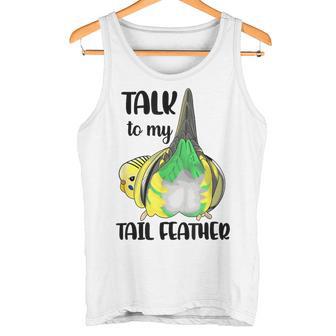 Talk To My Tail 羽 ファニー セキセイバト セキセイインコ タンクトップ - Kawaiitshirt