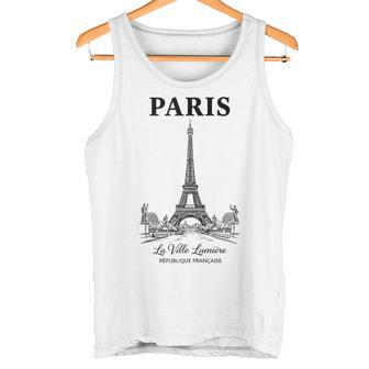 Torre Eiffel París Francia Estructura Icónica In Mangas Camiseta sin mangas - Regaloses