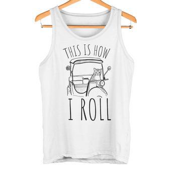 Tuk Tuk Rickshaw イタリアンスクータートランスポーター タンクトップ - Kawaiitshirt