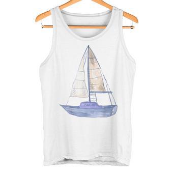 Velero Con Dibujo De Barco Idea De Regalo Para Deportistas Acuáticos Marineros Camiseta sin mangas - Regaloses