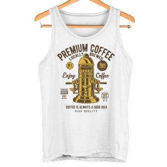 Vintage Cafetera Amante Regalo Para Cafeteras Camiseta sin mangas - Regaloses