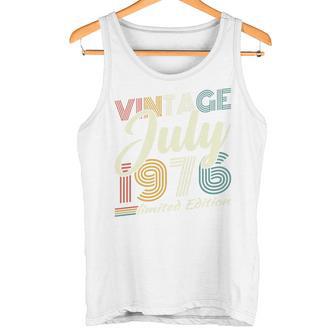 Vintage Juillet 1976 Cadeau Anniversaire 50 Ans Hommes Haut De Gamme Débardeur e - Cadeauxyz