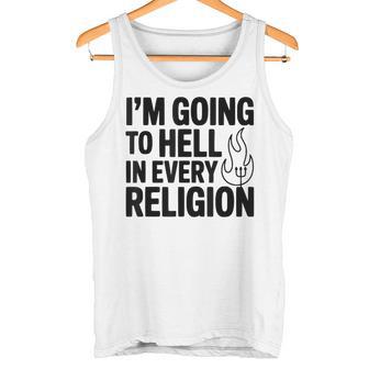 Voy Al Infierno En Todas Las Religiones Camiseta sin mangas - Regaloses