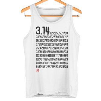 「314 円周率 数学 非合理数」おもしろ 筆文字 服 面白い文字入り タンクトップ - Kawaiitshirt