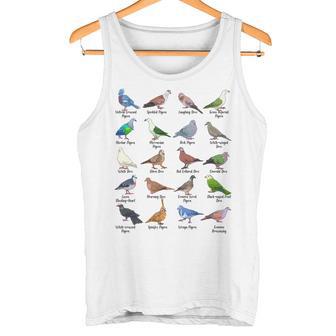 さまざまな種類のハト ハト 長袖tシャツ タンクトップ - Kawaiitshirt