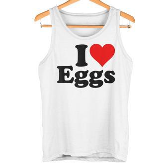 アイラブエッグアイハートエッグ タンクトップ - Kawaiitshirt
