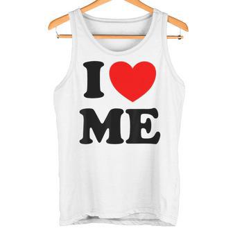 アイ・ラヴ・ミーシャツ I レッド・ハート・ミーアイ・ラヴ・マイセルフ & アイ・ファニー タンクトップ - Kawaiitshirt
