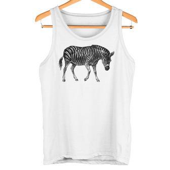 アフリカンゼブラプリント タンクトップ - Kawaiitshirt