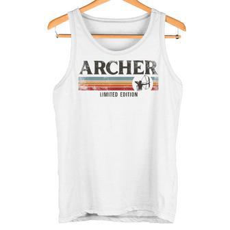 アーチェリー 弓 アーチャー レトロ ヴィンテージ アーチャー タンクトップ - Kawaiitshirt