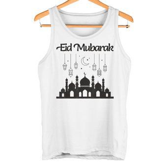 イードムバラクモスクシルエットランタン 三日月星 タンクトップ - Kawaiitshirt