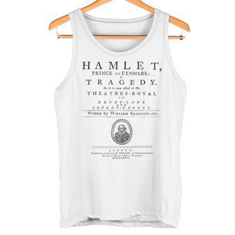 ウィリアム・シェイクスピア ハムレットシャツ 文学シアターギフト タンクトップ - Kawaiitshirt
