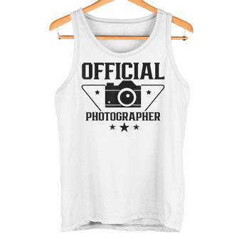 オフィシャル カメラマン 写真 カメラマン カメラ ジョブ タンクトップ - Kawaiitshirt