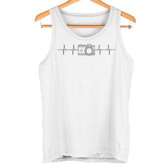 カメラマン 写真カメラ 心拍 Ecg カメラマン タンクトップ - Kawaiitshirt