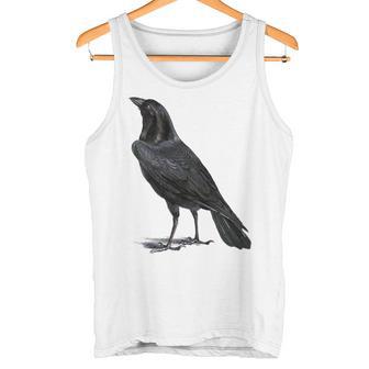 カラス ヴィンテージ イラスト カラス タンクトップ - Kawaiitshirt