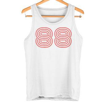クールなレトロなレタリングジャージ、背番号88 1988 Born タンクトップ - Kawaiitshirt