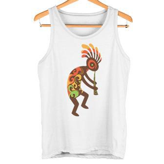 ココペリネイティブアメリカンtシャツ スモールプリント タンクトップ - Kawaiitshirt