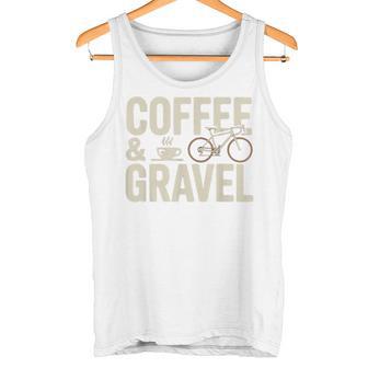コーヒー&グラベル グラベル グラベルバイク グラベルバイカー オフロードバイク タンクトップ - Kawaiitshirt