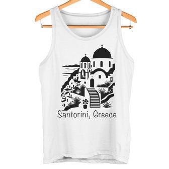 サントリーニ島 ギリシャ お土産 キクラデス諸島 エーゲ海 ギリシャ タンクトップ - Kawaiitshirt