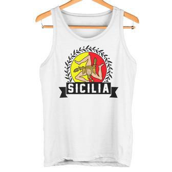 シチリア国旗 シチリア・パレルモ イタリア タンクトップ - Kawaiitshirt