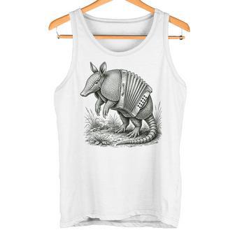 シュールなアコーディオンミュージカルアルマジロアート タンクトップ - Kawaiitshirt