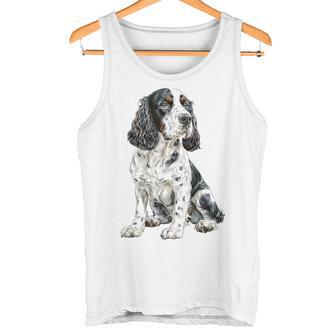 スプリンガー スパニエル 犬 モチーフ ペット 作品 スプリンガー スパニエル タンクトップ - Kawaiitshirt