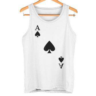 スペード、エース、カーニバル、コスチューム、ポーカー、カードプレイヤー。Poker Card タンクトップ - Kawaiitshirt