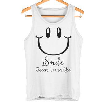 スマイルジーザスラブユー タンクトップ - Kawaiitshirt