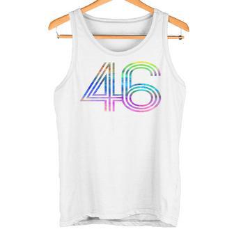 タイダイシャツ ナンバー46 レトロユニフォーム バックプリントジャージ タンクトップ - Kawaiitshirt