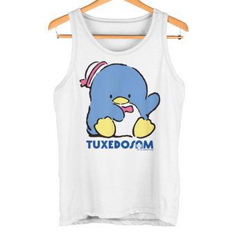 タキシードサム おすわり ダークカラー タンクトップ - Kawaiitshirt
