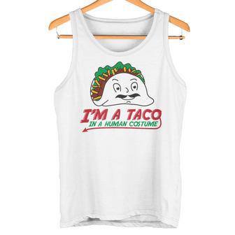 タコス イン ヒューマン コスチューム メキシカン テクスメックス ファヒータ ブリトー タンクトップ - Kawaiitshirt