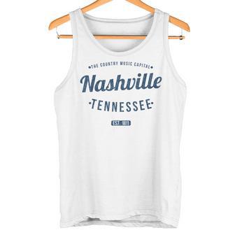 テネシー州ナッシュビル ヴィンテージ 旅行 お土産 ナッシュビル タンクトップ - Kawaiitshirt