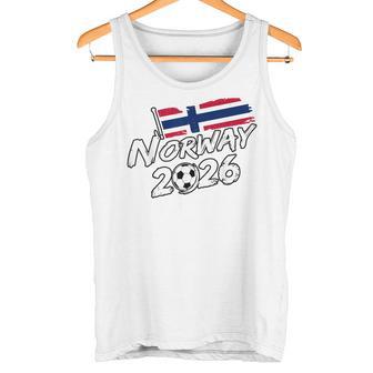 ノルウェー サッカー フットボール 試合 プレーヤー ファン ノルウェー国旗 タンクトップ - Kawaiitshirt