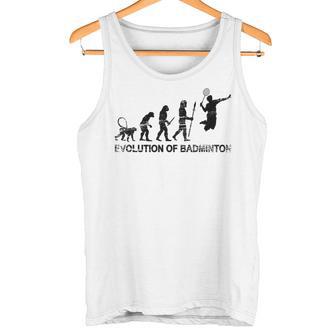バドミントン選手の進化 タンクトップ - Kawaiitshirt