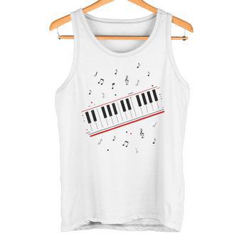 ピアノ ビート キーボード 音符 ミュージシャン ピアノ レッスン タンクトップ - Kawaiitshirt