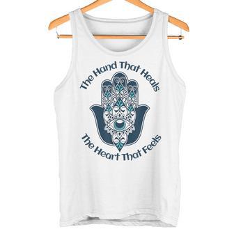 ファティマの手を感じる心を癒す手 タンクトップ - Kawaiitshirt
