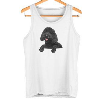 ブラックラブラドゥードル ポケット入り ラブラドゥードル犬愛好家 長袖tシャツ タンクトップ - Kawaiitshirt